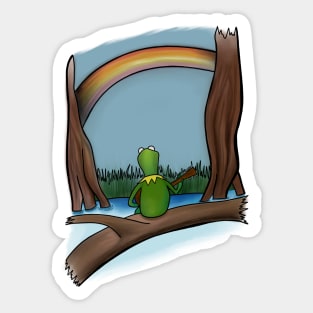 The Rainbow Connection by Kermit the Frog Sticker